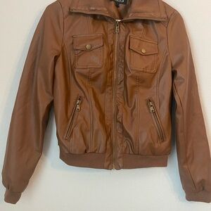 Women's Brown Leather Jacket